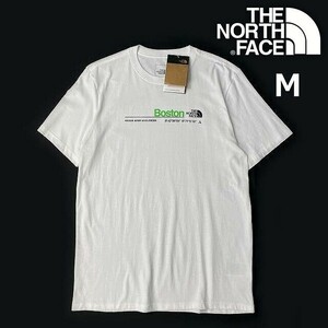 1円～!売切!【正規新品】THE NORTH FACE◆W SHORT-SLEEVE CITY TEE 半袖 Tシャツ US限定 ボストン 男女兼用 アウトドア(M)白 180902-15