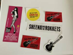 シーナ&ザ・ロケッツ　シナロケ　SHEENA&THE ROKKETS 鮎川誠　ステッカー　5枚セット