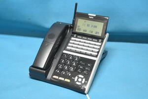 NEC　ビジネスフォン/24ボタンカールコードレス電話機 Aspire UX 【DTZ-24BT-3D(BK)】　◆M-1037(0127)◆