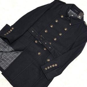 【未使用 タグ付】希少 早い者勝ち BURBERRY BLACK LABEL ナポレオンコート バーバリーブラックレーベル Mサイズ