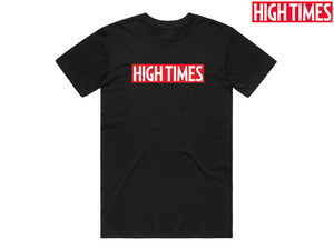 [M] HIGH TIMES ハイタイムズ オフィシャル ロゴ Tシャツ 雑誌 ボング パイプ カンナビスカップ マリファナ thc 大麻