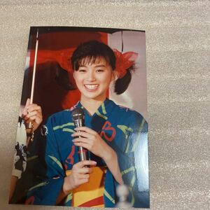 □酒井法子 浴衣 生写真 E判サイズ