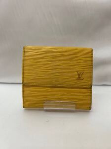 20250106【LOUIS VUITTON】ルイヴィトン ポルト モネ ビエ カルト クレディ エピ 三つ折り財布 レザー イエロー M63489