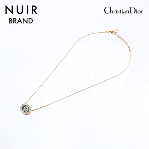 極美品 クリスチャンディオール Christian Dior ヴィンテージ ラインストーン ネックレス ゴールド WS10155