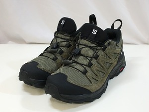 期間限定セール サロモン SALOMON 【並品】X WARD LEATHER GORE-TEX トレイルシューズ ４７１８２２