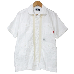 ダブルタップス WTAPS GUAYABERA S/S/111SPDT-SHM04 半袖 シャツ オープンカラー S 白 ホワイト IBO58 X メンズ