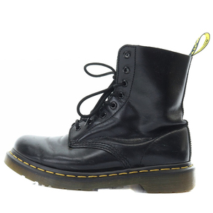 ドクターマーチン DR.MARTENS 8ホールシューズ レザー ワークブーツ ショート UK6 25cm 黒 ブラック /SR10 レディース