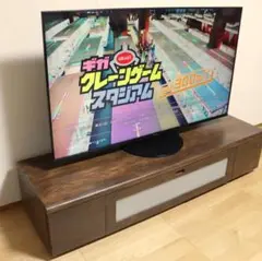 タモ　突板　テレビボード　テレビ台