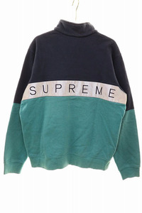 シュプリーム SUPREME 16SS 2-TONE 3M REFLECTIVE HALF ZIP SWEAT S ツートーン リフレクティブ ハーフジップ スウェットシャツ ☆AA★2411