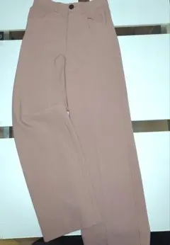 ZARA ストレッチ美脚センタープレスワイドパンツベージュ