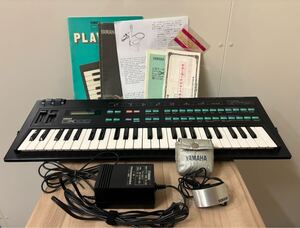 YAMAHA DX100 、純正電源アダプタ、取扱説明書、動作確認済み、音出し確認済み、MIDI 同期確認済み