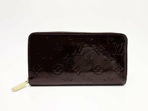 Louis Vuitton　ルイヴィトン　ヴェルニ　ジッピーウォレット　M93522 アマラント　財布　レディース　中古　送料無料【質屋出品】