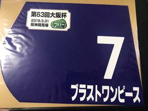 2019年 大阪杯 ブラストワンピース ミニゼッケン