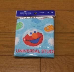 ★新品　セサミストリート　タオルハンカチ　USJ　ユニバーサルスタジオジャパン　エルモ