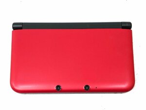 △【11】初期化済み NINTENDO 3DS LL SPR-001 レッド×ブラック タッチペン非純正 本体のみ 同梱不可 1円スタート