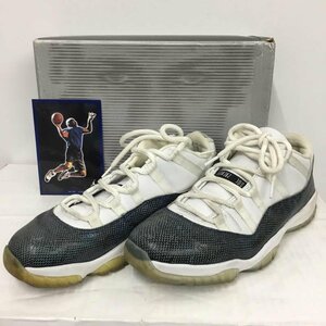 NIKE 29.5cm ナイキ スニーカー スニーカー 136071 102 AIR JORDAN 11 SNAKE LOW 29.5cm 箱有 Sneakers 10083332