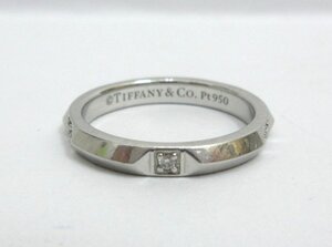 TIFFANY&Co./ティファニー：トゥルーバンドリング 5Pダイヤ pt950 プラチナ 指輪 中古/USED/アクセサリー