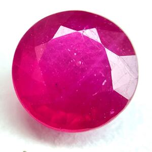 ソ付き!!1円〜!!●天然ルビー2.72ct●j 約8.15×8.09mm ルース 裸石 宝石 ジュエリー jewelry コランダム ruby BJ1/DC0 w3タ5