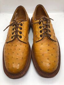 trickers トリッカーズ オーストリッチ レザー 革靴 ブラウン エーコンアンティーク　UK7.5 M7278