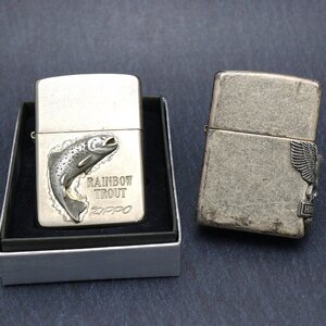 Zippo ジッポ レインボートラウト/ハーレーダビッドソン 箱入り1点 着火未確認ライター喫煙具 ◆おたからや【G-B40712】同梱-2