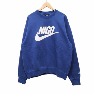 NIGO Nike NRG Crew Fleece Navy NIGO FV5941-492 ニゴー x ナイキ NRG クルー フリース スウェット ネイビー