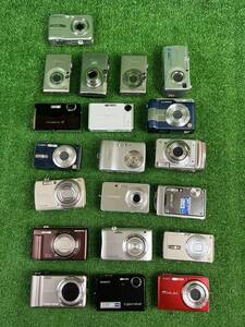 【現状品】デジタルカメラ デジカメ 20台 まとめて Nikon OLYMPUS Canon SONY FUJIFILM CASIO Panasonic 未確認 ジャンク
