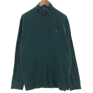 古着 ラルフローレン Ralph Lauren POLO RALPH LAUREN ハーフジップスウェットシャツ トレーナー メンズXL相当 /eaa390430