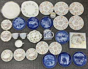 ●　WEDGWOOD　ウェッジウッド　MINTON　ミントン　Noritake　ノリタケ　など　プレート　カップ＆ソーサー　皿　食器　33点　おまとめ