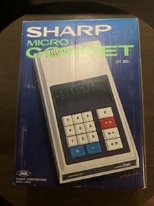 SHARP MICRO COMPET QT-8D 計算機 電卓 昭和レトロ シャープ 箱付き