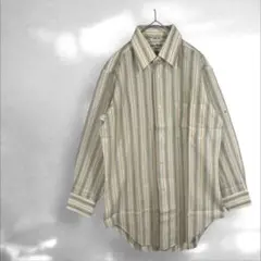 訳ありCustom made shirt パーマネント　プレス　ベージュ　メンズ