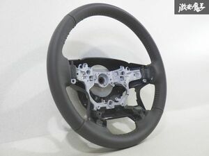 新車外し！！ トヨタ 純正 TRJ150 150系 ランドクルーザー プラド ステアリング ハンドル ホイール 革 レザー ベージュ GS120-06730 棚17K