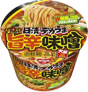 日清食品 日清デカうま 旨辛味噌 106g×12個