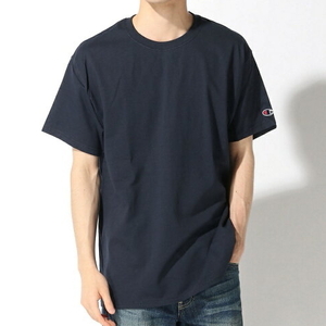 【送料無料】Champion コットン 半袖Tシャツ Sサイズ ネイビー 8219762332