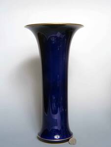 　　セーブル　=　豪華金彩・　　大　　壺　　・Dk Blue 　(1級品) LONG