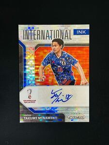 南野拓実 International Ink Pulsar Auto モナコ リヴァプール Japan 日本代表 2022 Panini Prizm World Cup Qatar 直筆サイン完璧