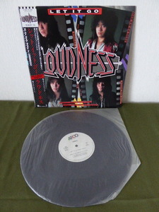 [m8144y r] ラウドネス ／ レット・イット・ゴー　12インチレコード 帯付　LOUDNESS