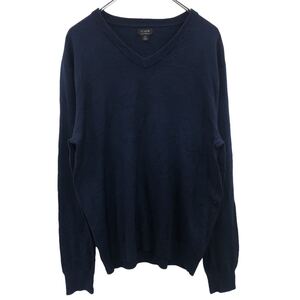 J.CREW ニットセーター Mサイズ ジェイクルー ネイビー 古着卸 アメリカ仕入 t2210-3068