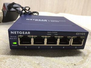 □　NETGEAR Prosafe 24Port Gigabit Switch GS105 通電済み　アダプター付き＜D0325W10　LEFT3箱＞