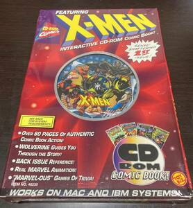 ※送料込み※ TOYBIZ 90年代ビンテージ マーベル CD-ROMコミックス Marvel X-Men INTERACTIVE CDROM COMIC BOOK