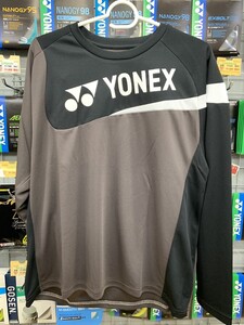 【16729Y（739）SS 】YONEX ユニロングスリーブTシャツ チョコレート SSサイズ 新品 未使用 タグ付 バドミントン　2024モデル 展示会限定