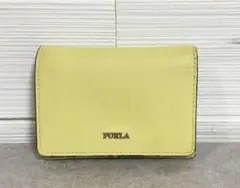 No696 FURLA フルラ レザー pvc 三つ折り財布 ウォレット