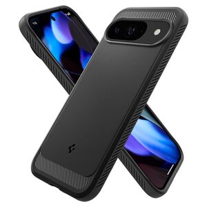 Spigen Pixel 9 / 9 Pro ケース TPU ソフトケース ストラップホール付き ワイヤレス充電 ACS07685 マット・ブラック