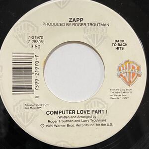 ZAPP MORE BOUNCE TO THE OUNCE COMPUTER LOVE 7inch 7インチ 45 EP EPMD THE NOTORIOUS B.I.G. VOLUME 10 2PAC ネタ muro koco funk soul