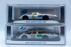 【Spark】Porsche 907 #52 & #51 Daytona 24 Hours 1968ポルシェ デイトナ 【1/43ミニカー】 中古保管品 ★管24Y22B