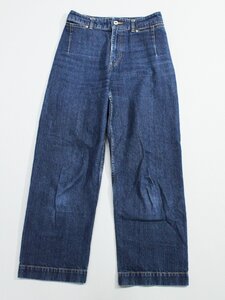 2020年小さいサイズ美品 スローブイエナ/LE DENIM コットンデニムバギーパンツ定1.1万 紺36 rj198