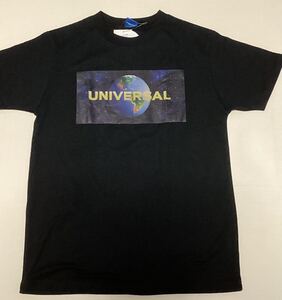 映画　UNIIVERSAL　ユニバーサル・ロゴ Tシャツ◎長期保管・デッドストック・未着用・Mサイズ◎黒◎タグ付き◆ユニバーサルスタジオ