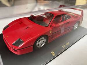 ★中古★ディアゴスティーニ レ・グランディ・フェラーリコレクション 1/24 Ferrari F40 1987年 Red ブラーゴ 完成品 ミニカー モデルカー