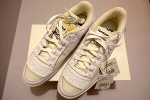 【値下げ可/新品/正規】Maison Martin Margiela x REEBOK/マルジェラ/MM6/リーボック★テニス/スニーカー★US10.5/28.5cm★白/WHITE★23Q1S