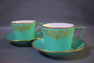 ITALY　C&S　2pcs　coffee cup&saucer　珈琲　コーヒー　カップ＆ソーサー　2客　ペア　Richard Ginori　リチャード ジノリ