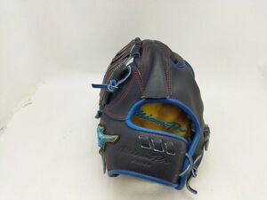 中古 MIZUNO PRO ORDER 軟式グローブ ピッチャー用 左利き用 ブルーロゴ オーダー ミズノプロ 左投用 袋付◆3110/フィールドギア浜松宮竹店